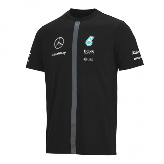 Pánske Tričko Mercedes GP Čierne