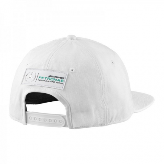 Šiltovka Mercedes AMG PETRONAS Lewis Hamilton biela Flat Cap