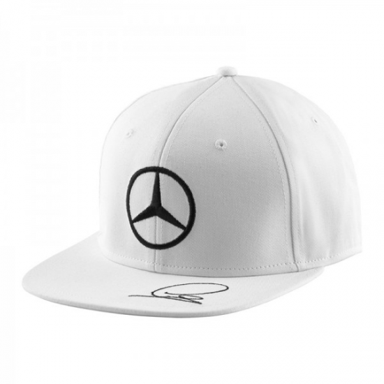 Šiltovka Mercedes AMG PETRONAS Lewis Hamilton biela Flat Cap